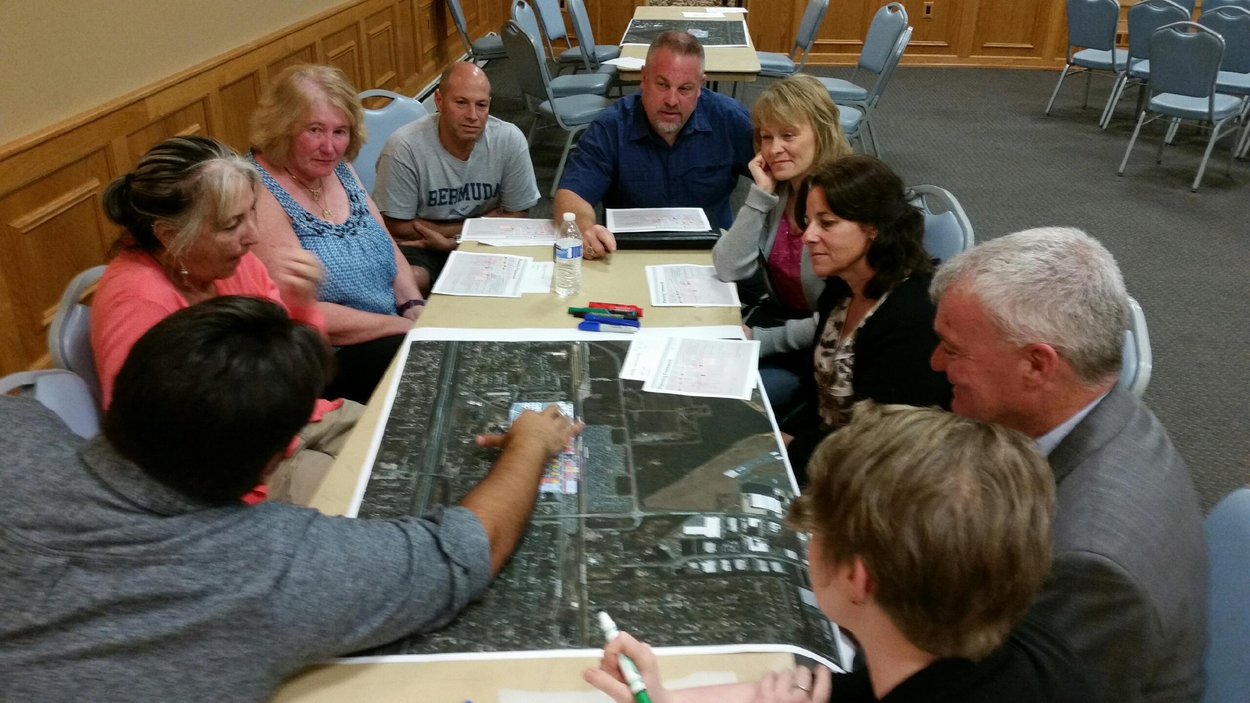 The first collaborative planning session between the Ronkonkoma Civic Association, Ronkonkoma community and Regional Plan Association took place September 12, 2016